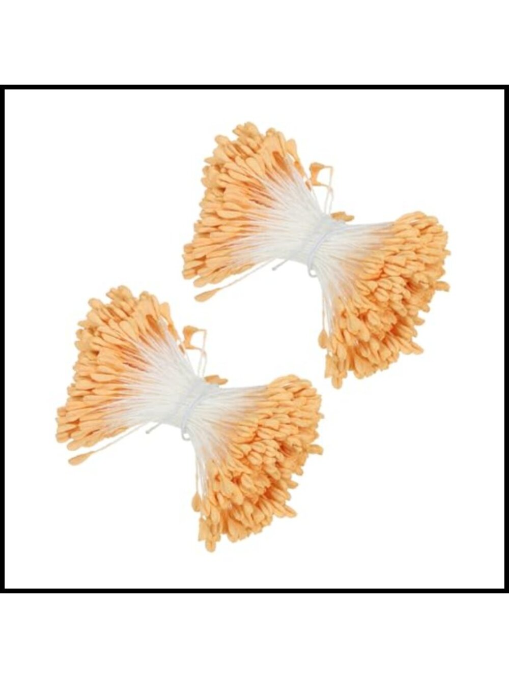 PATIKIL 680 Pcs Double Heads Flower Stamen 2.5mm Artificial Pearl Floral Stamen